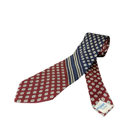 Yves Saint Laurent Other - YSL Silk Red White Blue Tie